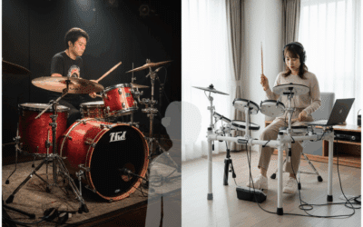 【奈良の大人ドラム初心者へ】アコースティックと電子ドラム、選ぶべきは？騒音・費用・上達スピードで徹底比較🥁 アコースティックドラムと電子ドラム、どちらを選ぶべき？