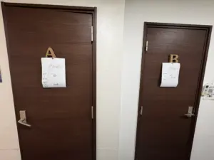 OneNoteミュージックスクールのレッスン部屋のドア